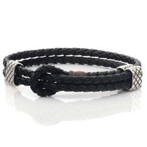 Adjustable Woven Leather Bracelet Color Options